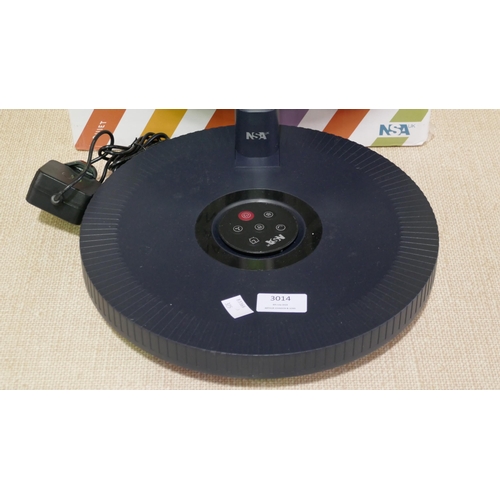 3014 - Nsa Folding Stand Fan with remote (325-424) This lot is subject to vat