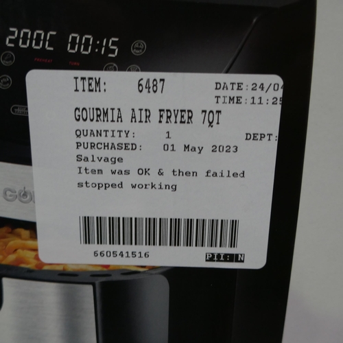 3018 - Gourmia Air Fryer 7Qt     (325-420) This lot is subject to vat