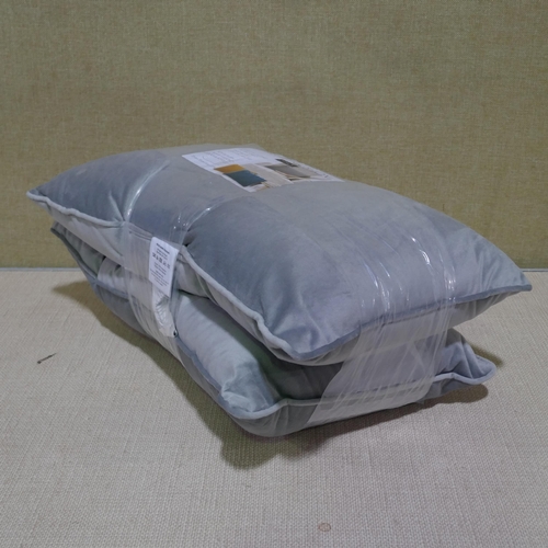 3022 - 2 x Velvet Oblong Cushions  (325-390) This lot is subject to vat