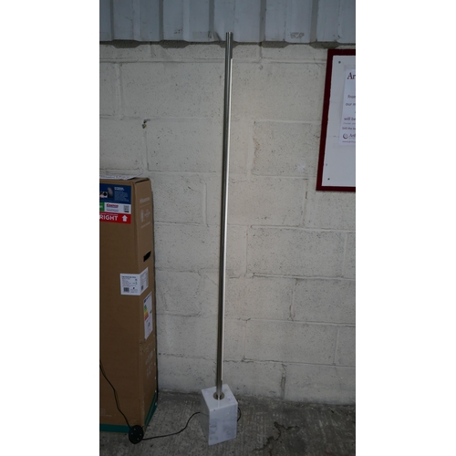 3033 - Led Pillar Floor Lamp with Marble Base   (325-25) This lot is subject to vat