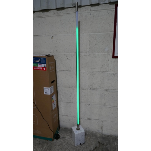 3033 - Led Pillar Floor Lamp with Marble Base   (325-25) This lot is subject to vat