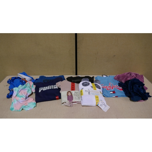 3034 - Pallet of assorted Adult/Child clothing, inc Puma Tommy Hilfiger Jezzie's  Estimated RRP £3974.24  (... 