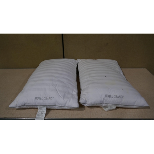 3038 - 2 x Hotel Grand Down Roll Jumbo Pillows    (325-200,211,215,216) This lot is subject to vat