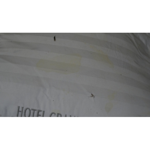 3038 - 2 x Hotel Grand Down Roll Jumbo Pillows    (325-200,211,215,216) This lot is subject to vat