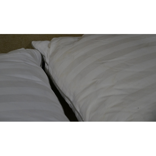 3038 - 2 x Hotel Grand Down Roll Jumbo Pillows    (325-200,211,215,216) This lot is subject to vat