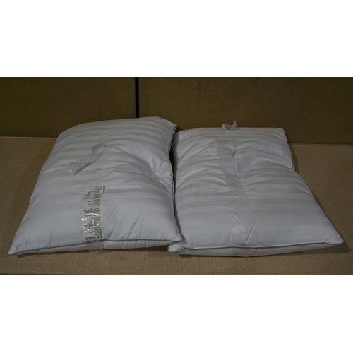 3039 - 2 x Hotel Grand Down Roll Jumbo Pillows     (325-201,202,217,218) This lot is subject to vat