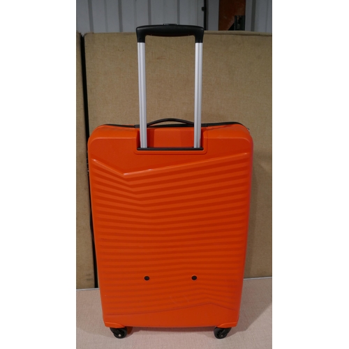 3051 - American Tourister Jetdriver Large 79Cm  4 Wheel Spinner orange  Hardside suitcase (325-237) This lo... 