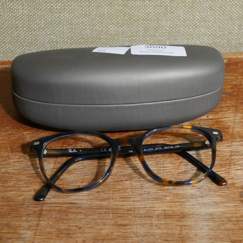 3090 - Rayban Tortuoise Blue Plastic Glasses - No Lenses (5397 8174 48X19)    (324-122) *This lot is subjec... 