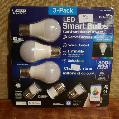 3101 - Feit Led Smart A60 Bulbs (324-370) *This lot is subject to vat