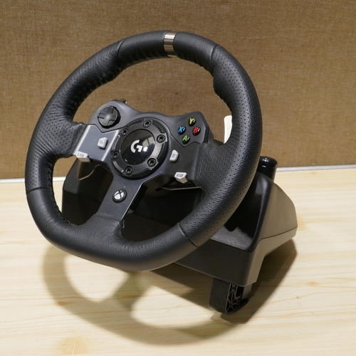 3124 - Xbox Logitech G920 Steer Wheel And Pedals (For X/S/One/Pc), Original RRP £199.99 + vat (324-383) *Th... 