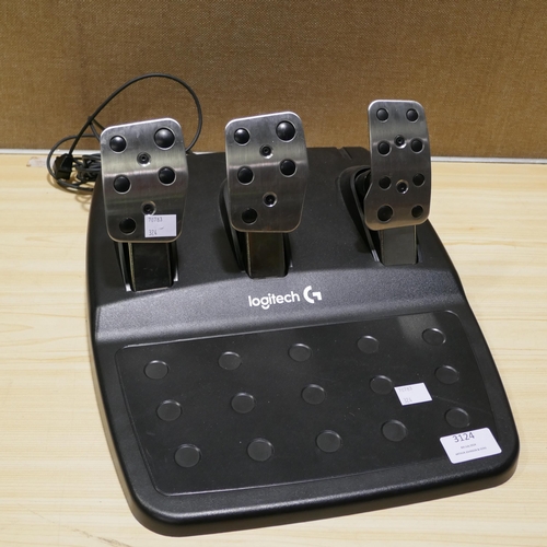 3124 - Xbox Logitech G920 Steer Wheel And Pedals (For X/S/One/Pc), Original RRP £199.99 + vat (324-383) *Th... 