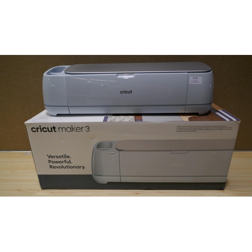 3125 - Cricut Maker 3, Original RRP £319.99 + vat   (325-133) This lot is subject to vat