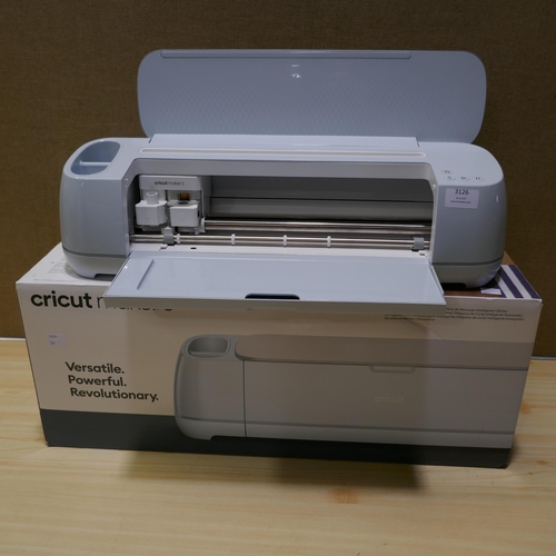 3126 - Cricut Maker 3, Original RRP £319.99 + vat (324-377) *This lot is subject to vat