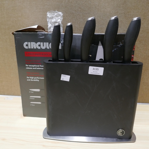 3135 - Circulon Knife Block Set (325-265) This lot is subject to vat