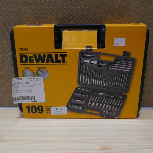 3136 - Dewalt Drill Bit Set (Incomplete)  (325-214) This lot is subject to vat