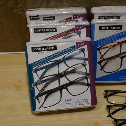 3141 - Large quantity of Fgx Reading Glasses (325-398-407) This lot is subject to vat