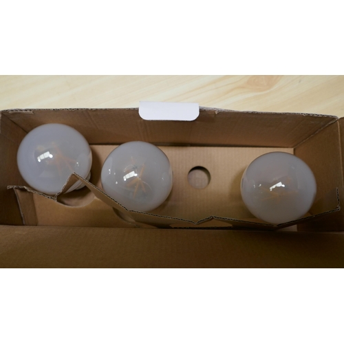 3143 - 2 packs Feit A60 100W Bulbs and an Led strip light  (325-395,396) This lot is subject to vat