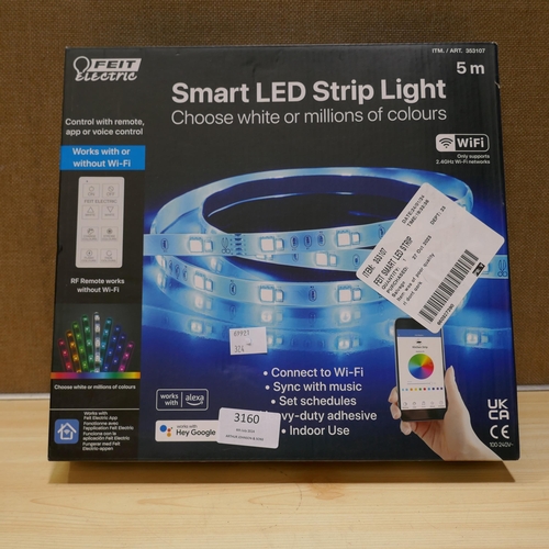 3160 - 2 x Feit Smart Led Strip Lights (324-24,25) *This lot is subject to vat