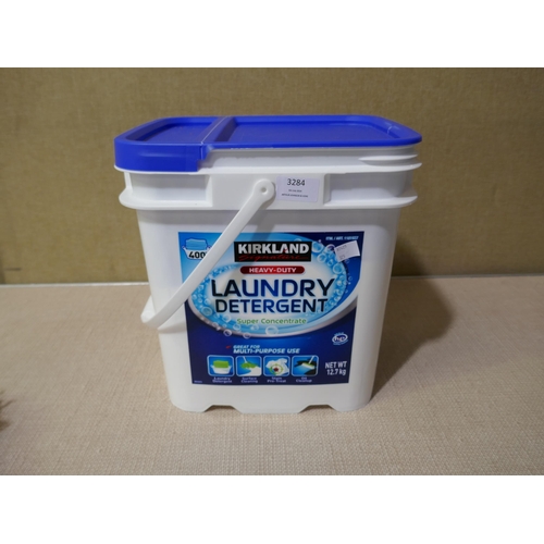 3284 - Kirkland Signature Laundry Detergent(12.7Kg), Dish cloths, (325-11,70) This lot is subject to vat