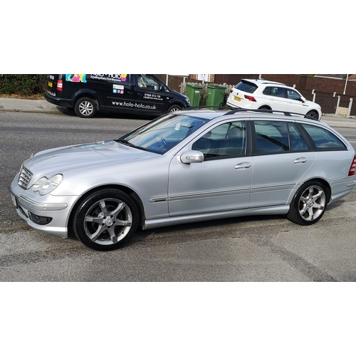 2285A - Mercedes C200 K Sport Edition automatic estate car, 1.8 petrol, MOT 2/3/25, 179475 miles, full leath... 