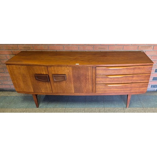 2 - A Beautility teak bowfront sideboard