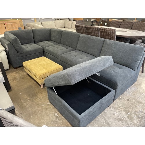 1304 - Tisdale 6 piece Sofa Dark Grey, Original RRP £1249.99 + vat (4206-24) *This lot is subject to vat