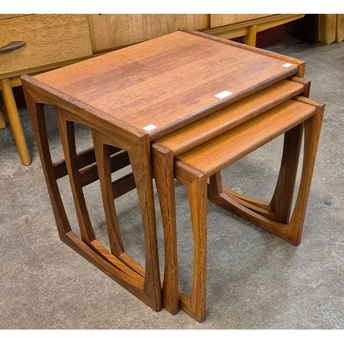 55 - A G-Plan Quadrille teak nest of tables