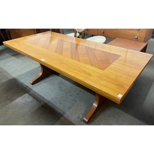 96 - A teak metamorphic coffee/dining table