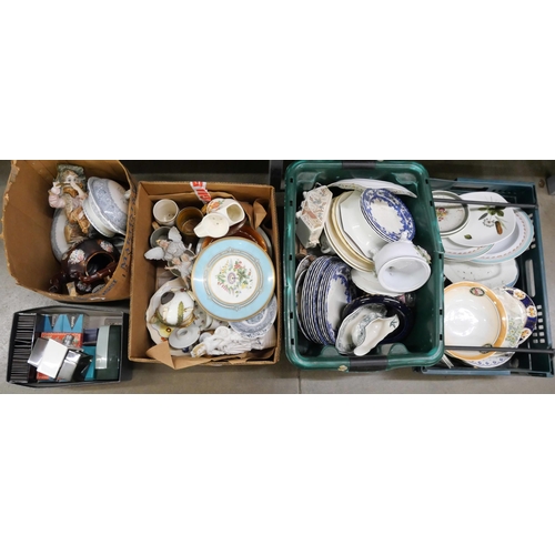 1174 - Two boxes of mixed china and other china **PLEASE NOTE THIS LOT IS NOT ELIGIBLE FOR IN-HOUSE POSTING... 