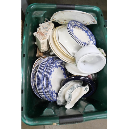 1174 - Two boxes of mixed china and other china **PLEASE NOTE THIS LOT IS NOT ELIGIBLE FOR IN-HOUSE POSTING... 