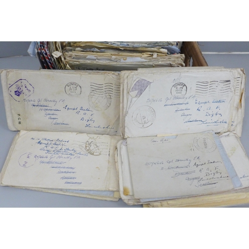 610 - A collection of RAF related postal history/correspondence from World War II and after, includes FPOs... 