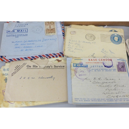 610 - A collection of RAF related postal history/correspondence from World War II and after, includes FPOs... 