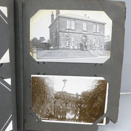 613 - A vintage postcard album containing 92 postcards