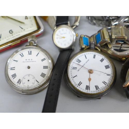 615 - A collection of wristwatches, etc.