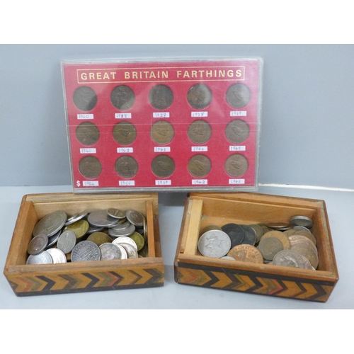 628 - A collection of coins