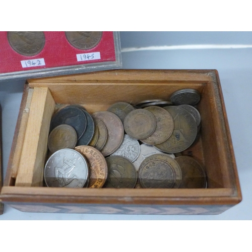 628 - A collection of coins