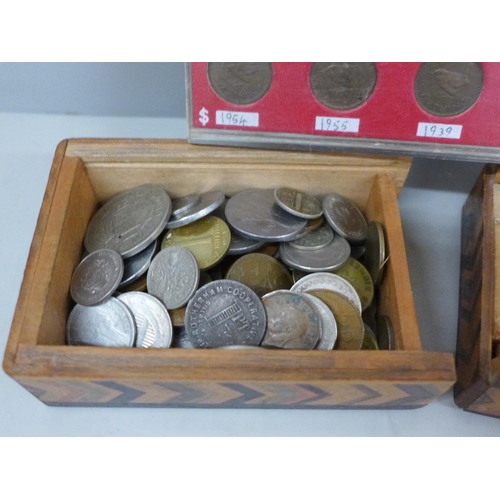 628 - A collection of coins