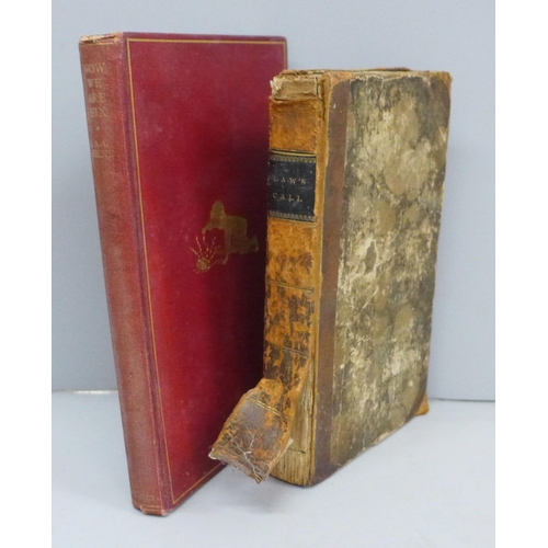 641 - Two books; A.A Milne, Now we are Six, 1927 second edition and New Abridgement of Law's serious call ... 