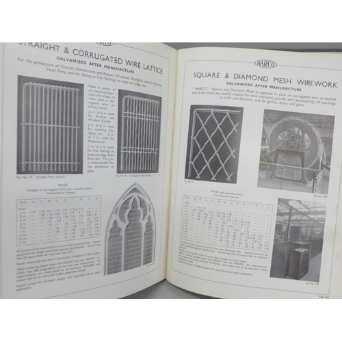 658 - Three industrial catalogues for ironmongery and machinery dating to the 1920s/30s, including Harco p... 