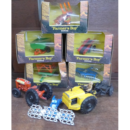 660 - A collection of Lonestar toys, five boxed, 'Farmer's  Boy' series