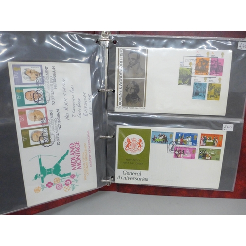 662 - Stamps;- better Great Britain first day covers in an album, twenty-two covers with a Bradbury catalo... 