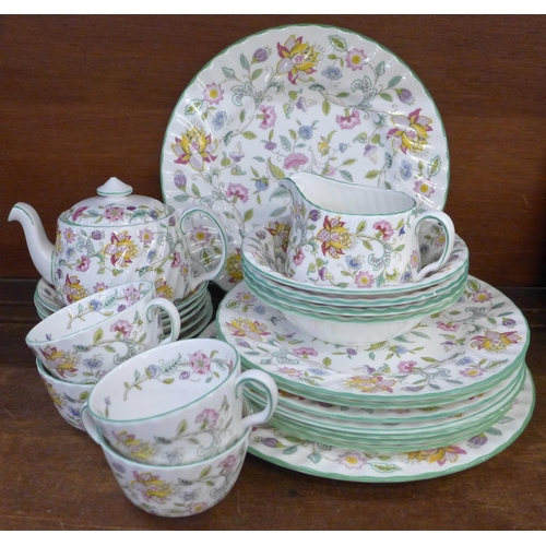 677 - Minton Haddon Hall tea and dinnerware