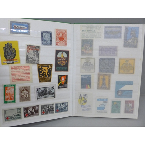 678 - A stock book of poster stamps