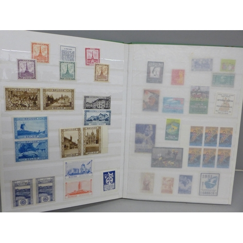 678 - A stock book of poster stamps