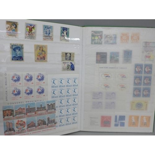 678 - A stock book of poster stamps