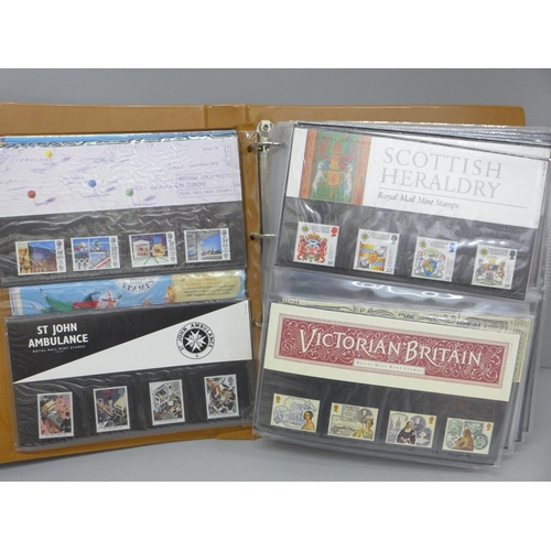 679 - An album of Royal Mail mint stamps, 68 in total