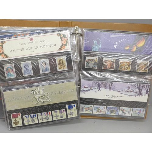 679 - An album of Royal Mail mint stamps, 68 in total