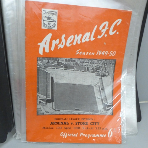 692 - Twenty 1950s football programmes