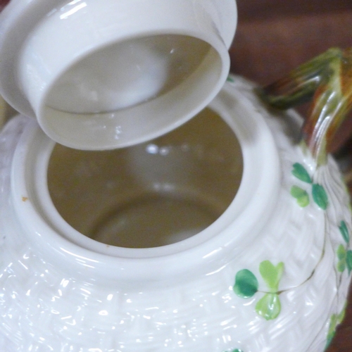 695 - A Belleek four setting tea set