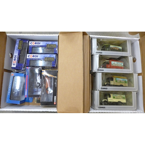 709 - Nine Corgi die-cast model vehicles